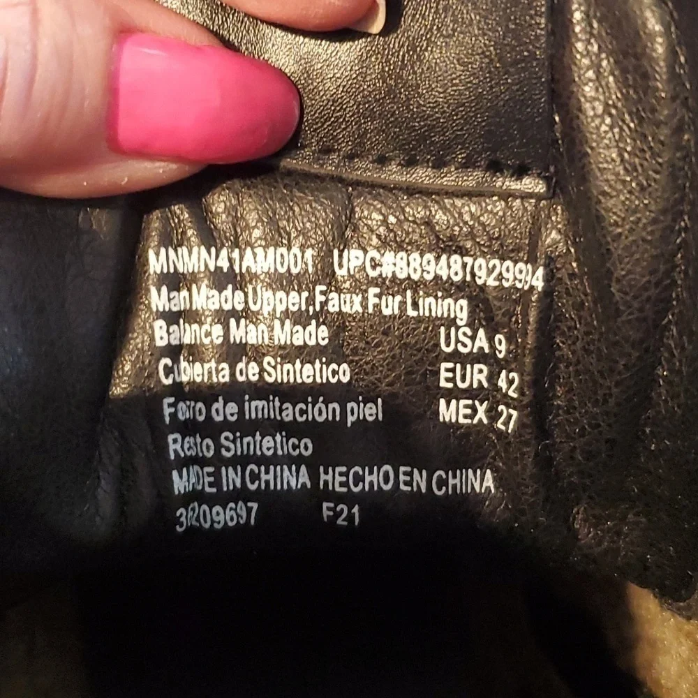 Madden NYC -Mens Black leather Moto Grunge Boots  Side Zip Lug Sole New! Sz.9